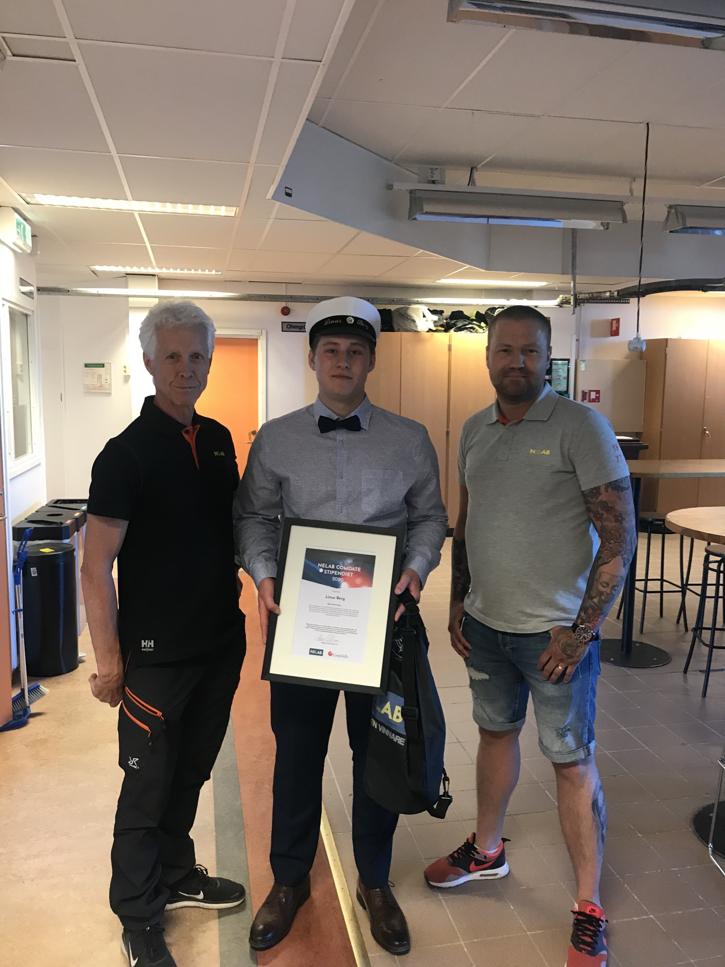Stipendieutdelning till Linus Berg